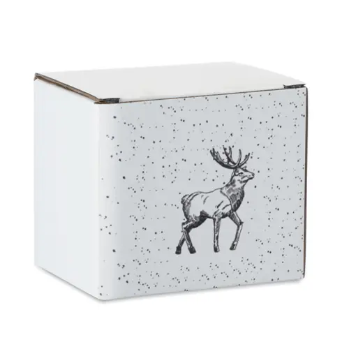 Tazza in ceramica a tema natalizio da 300ml con confezione regalo in coordinato