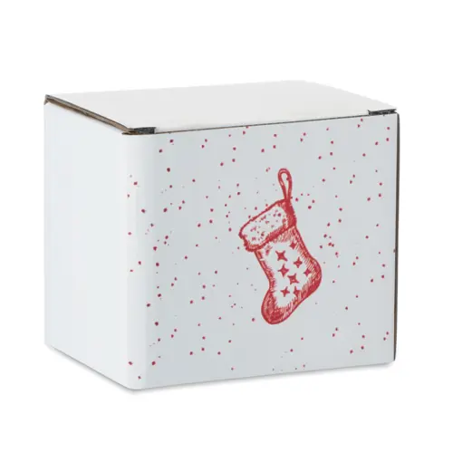 Tazza in ceramica a tema natalizio da 300ml con confezione regalo in coordinato