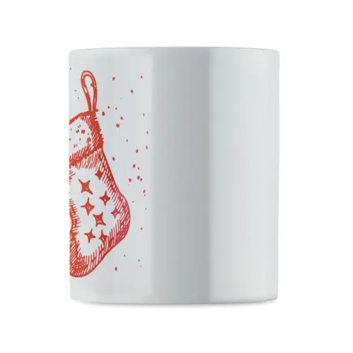 Tazza in ceramica a tema natalizio da 300ml con confezione regalo in coordinato