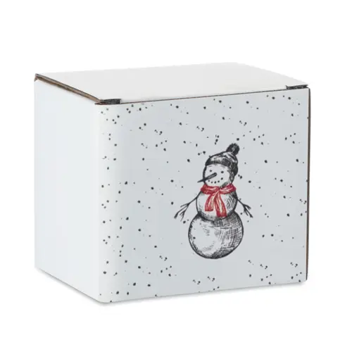 Tazza in ceramica a tema natalizio da 300ml con confezione regalo in coordinato