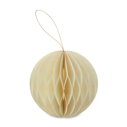 Decorazione natalizia in carta pieghevole a forma di palla con chiusura magnetica
