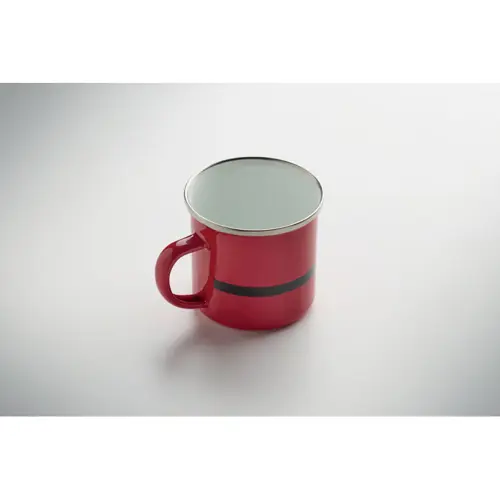 Tazza di Babbo Natale in metallo con strato di smalto da 300ml