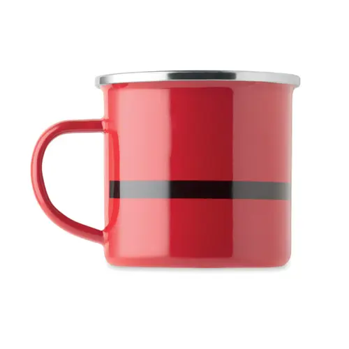 Tazza di Babbo Natale in metallo con strato di smalto da 300ml