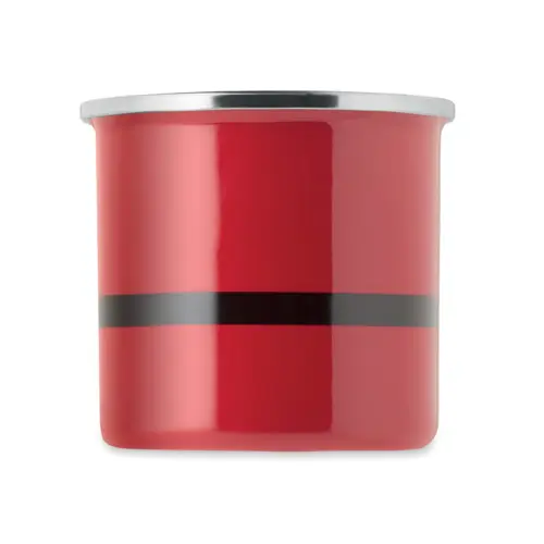 Tazza di Babbo Natale in metallo con strato di smalto da 300ml