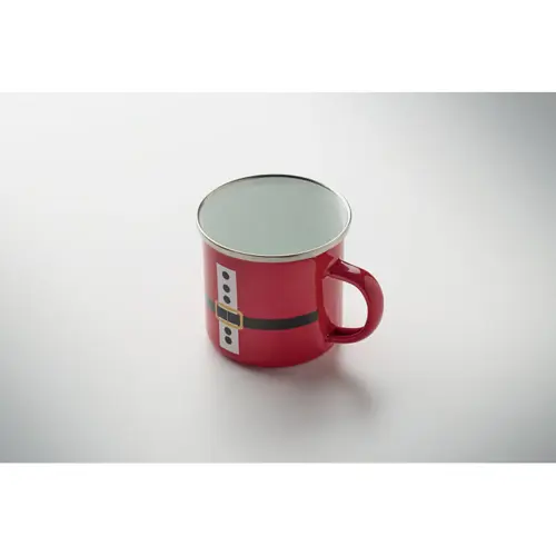 Tazza di Babbo Natale in metallo con strato di smalto da 300ml