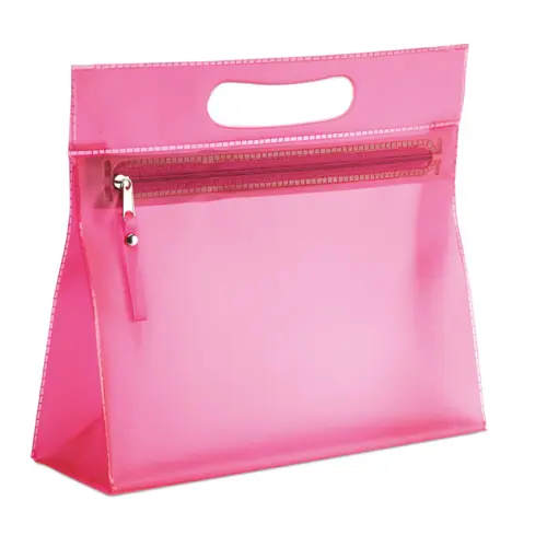 Pochette in PVC con chiusura a zip e manico 240x70x200mm