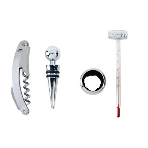 Set vino in confezione di legno