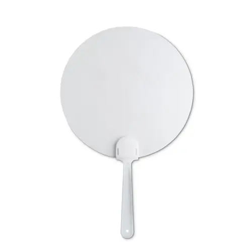 Ventaglio Uchiwa rotondo in plastica opaco trasparente Ø160X255X5 mm