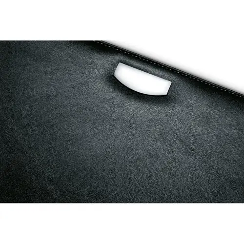 Cartella portadocumenti in formato A4 con finiture in metallo e blocco appunti