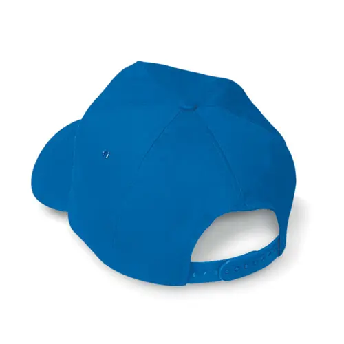 Cappello a 5 pannelli in cotone con fascetta regolabile in plastica