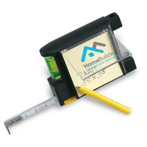 Metro 200 cm con note adesive penna e livella