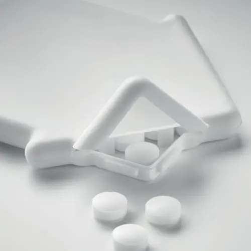 Porta mentine a forma di casa con caramelle