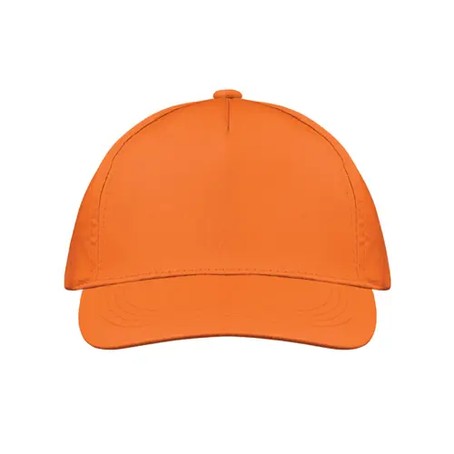 Cappellino con visiera in cotone a 5 pannelli e chiusura in velcro