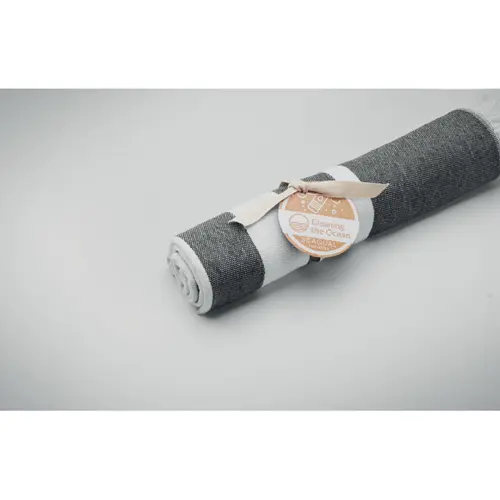 Telo hammam Seaqual in tessuto riciclato con frange 700x1400mm