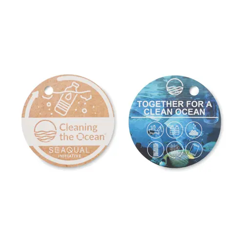 Telo hammam Seaqual in tessuto riciclato con frange 700x1400mm