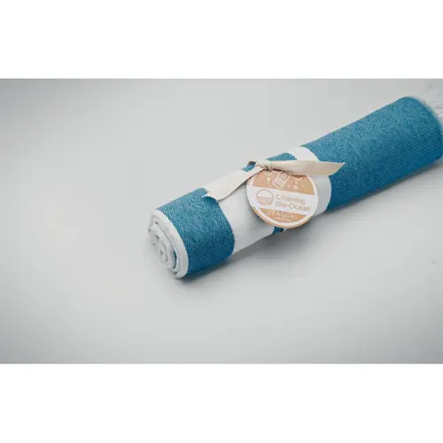 Telo hammam Seaqual in tessuto riciclato con frange 1000x1700mm