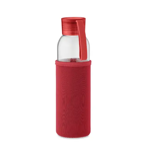 Bottiglia in vetro riciclato da 500ml con custodia in neoprene 