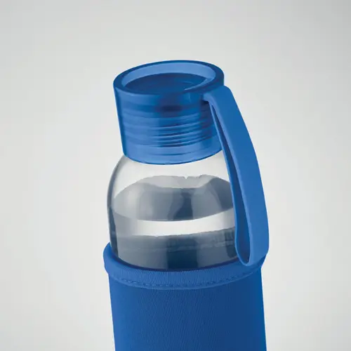 Bottiglia in vetro riciclato da 500ml con custodia in neoprene 