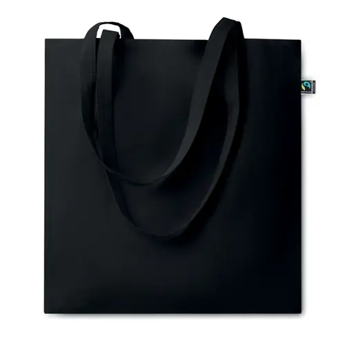 Shopper in cotone equosolidale a marchio Fairtrade in diverse colorazioni da 140gr 38X42cm