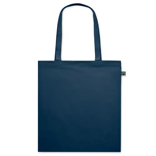 Shopper in cotone equosolidale a marchio Fairtrade in diverse colorazioni da 140gr 38X42cm