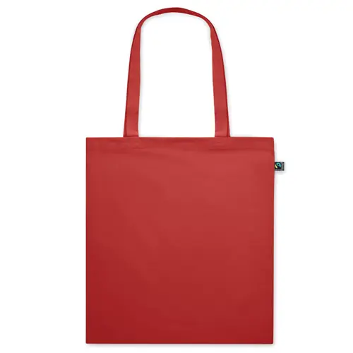 Shopper in cotone equosolidale a marchio Fairtrade in diverse colorazioni da 140gr 38X42cm
