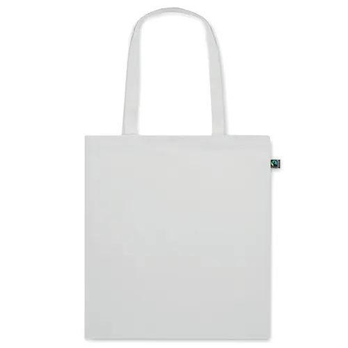 Shopper in cotone equosolidale a marchio Fairtrade in diverse colorazioni da 140gr 38X42cm