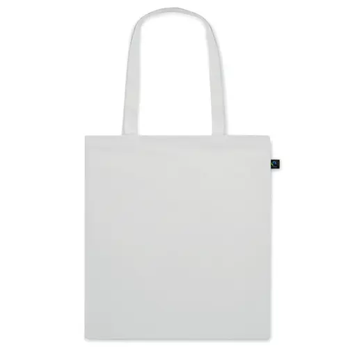 Shopper in cotone equosolidale a marchio Fairtrade in diverse colorazioni da 140gr 38X42cm