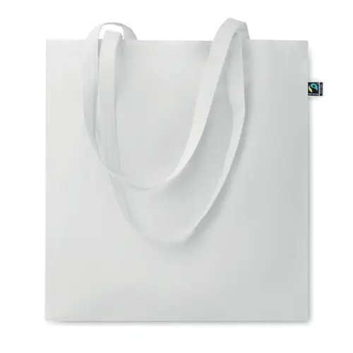 Shopper in cotone equosolidale a marchio Fairtrade in diverse colorazioni da 140gr 38X42cm