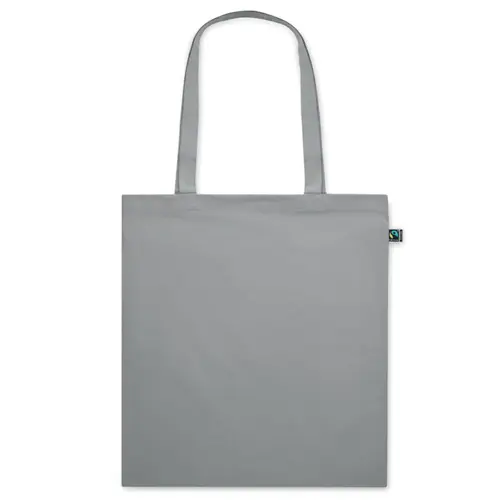 Shopper in cotone equosolidale a marchio Fairtrade in diverse colorazioni da 140gr 38X42cm