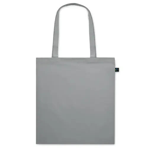 Shopper in cotone equosolidale a marchio Fairtrade in diverse colorazioni da 140gr 38X42cm