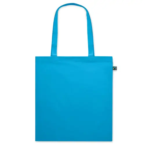 Shopper in cotone equosolidale a marchio Fairtrade in diverse colorazioni da 140gr 38X42cm