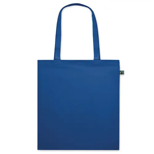 Shopper in cotone equosolidale a marchio Fairtrade in diverse colorazioni da 140gr 38X42cm