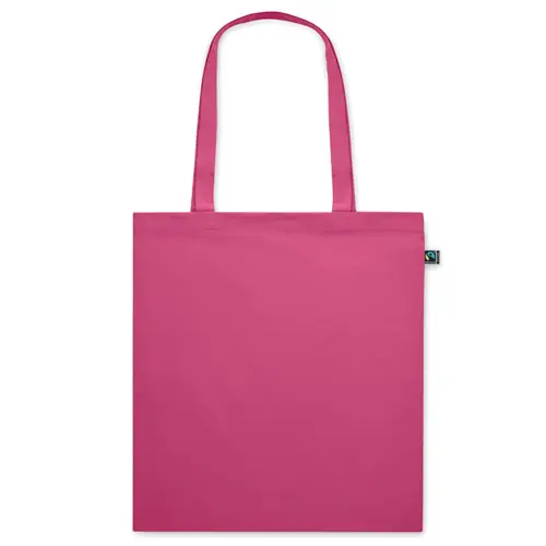 Shopper in cotone equosolidale a marchio Fairtrade in diverse colorazioni da 140gr 38X42cm
