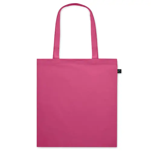 Shopper in cotone equosolidale a marchio Fairtrade in diverse colorazioni da 140gr 38X42cm