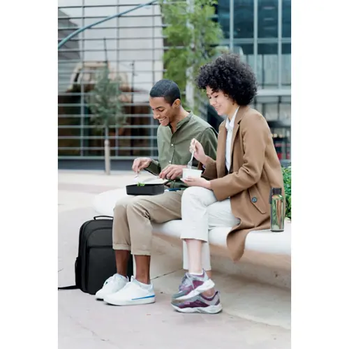 Porta pranzo in PP riciclato a due comparti da 800ml (2x) con coperchio ermetico