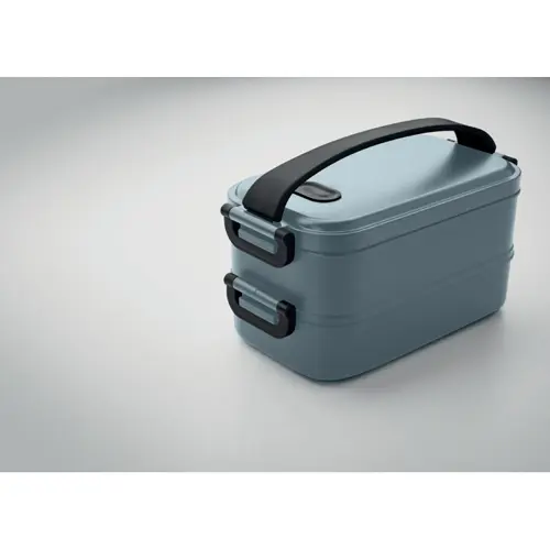 Porta pranzo in PP riciclato a due comparti da 800ml (2x) con coperchio ermetico