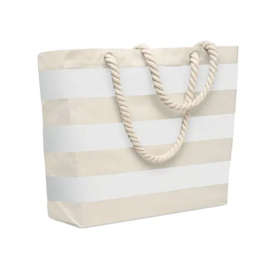 Borsa mare in cotone con manici in corda da 220gr 55x15x39cm