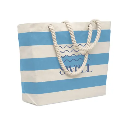 Borsa mare in cotone con manici in corda da 220gr 55x15x39cm