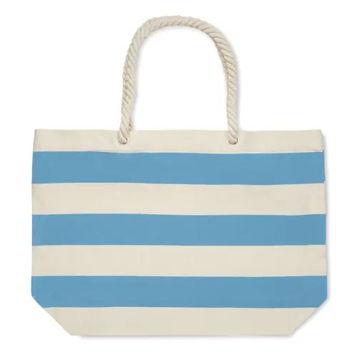 Borsa mare in cotone con manici in corda da 220gr 55x15x39cm