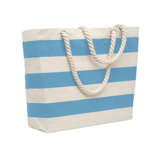 Borsa mare in cotone con manici in corda da 220gr 55x15x39cm