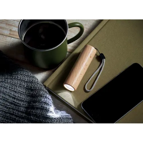 Torcia tascabile in legno di faggio