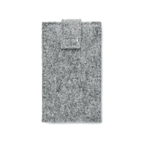 Set manicure da 6 pezzi in acciaio inox con custodia in feltro RPET