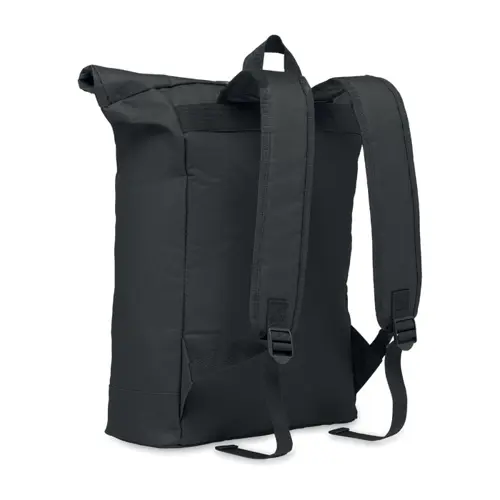 Zaino porta PC da 15" rolltop in poliestere 600D schienale imbottito e tasca frontale