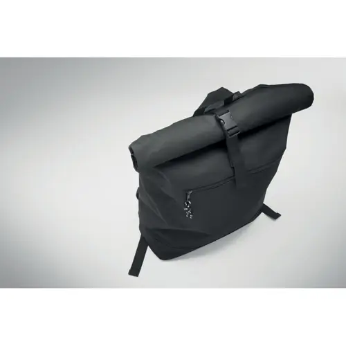 Zaino porta PC da 15" rolltop in poliestere 600D schienale imbottito e tasca frontale