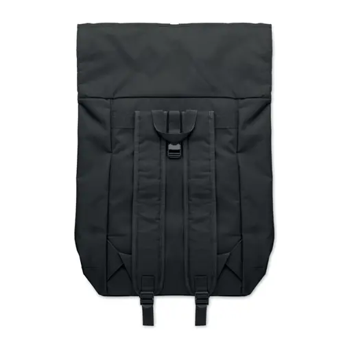 Zaino porta PC da 15" rolltop in poliestere 600D schienale imbottito e tasca frontale