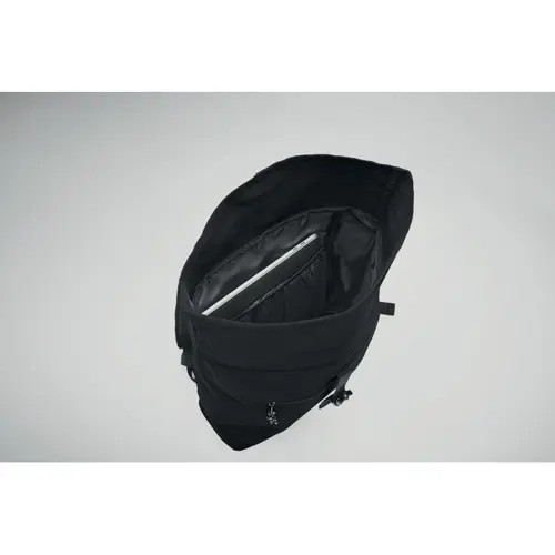 Zaino porta PC da 15" rolltop in poliestere 600D schienale imbottito e tasca frontale
