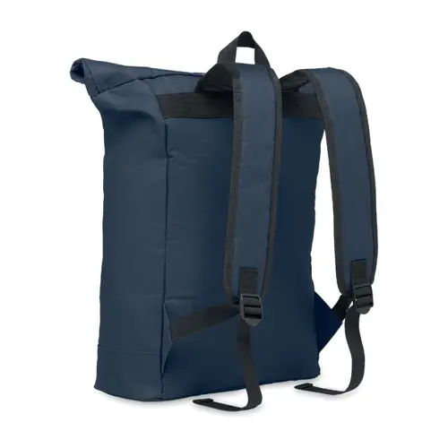 Zaino porta PC da 15" rolltop in poliestere 600D schienale imbottito e tasca frontale