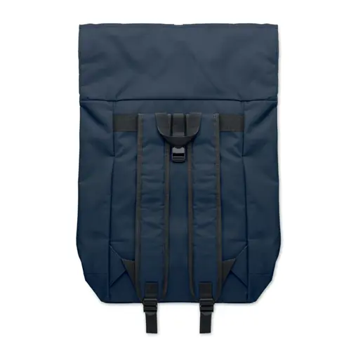 Zaino porta PC da 15" rolltop in poliestere 600D schienale imbottito e tasca frontale