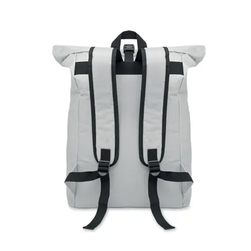 Zaino porta PC da 15" rolltop in poliestere 600D schienale imbottito e tasca frontale