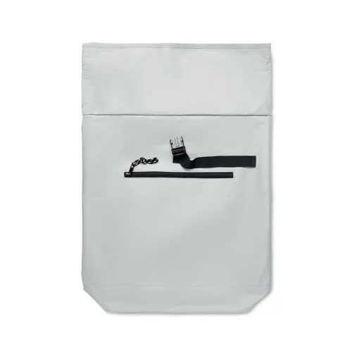 Zaino porta PC da 15" rolltop in poliestere 600D schienale imbottito e tasca frontale